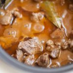 Beef in a slow cooker