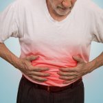 Man experiencing stomach pain