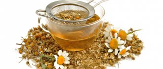 Decoctions prepared with chamomile relieve inflammation in the diseased organ